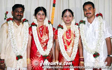 Sudheesh - Saritha Vineesh - Indhu marriage photos